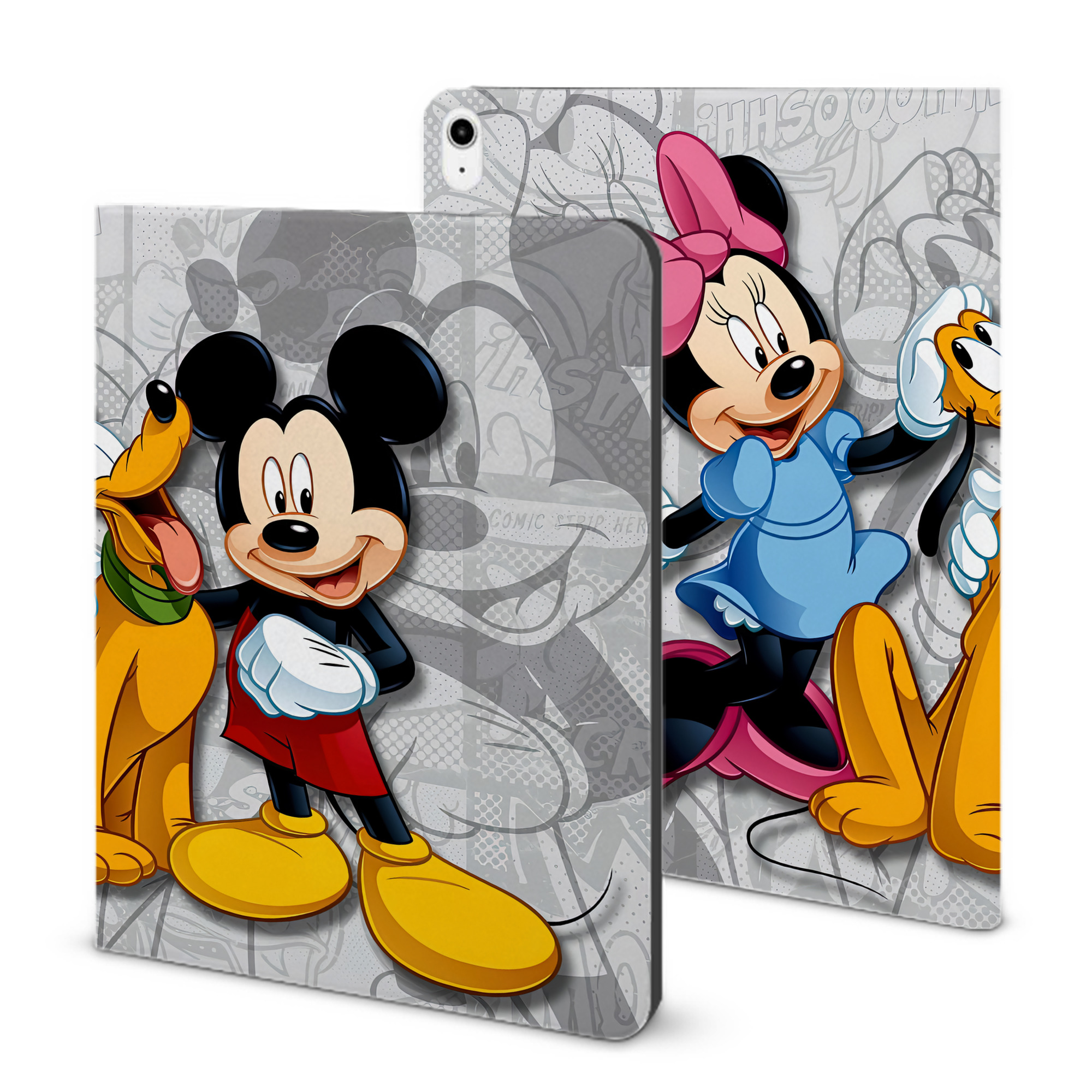 （画像用） ミッキーマウス Mickey Mouse IPadケース ペンホルダー付き ブックスタイルデザイン